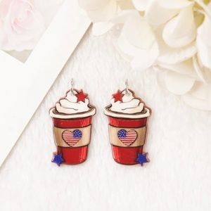 American Latte Earrings